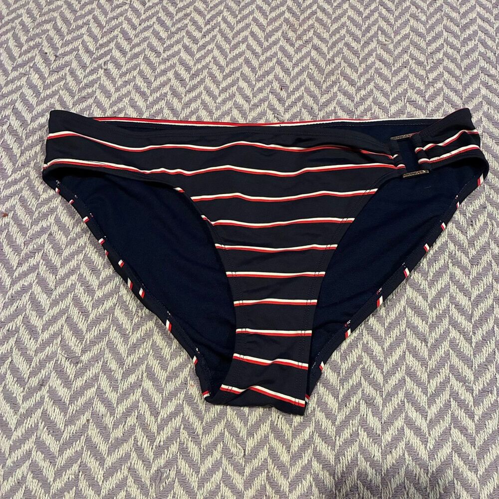 Lauren Ralph Lauren Women’s Hipster Bikini Bottoms Size 12 New WO Tags Blue USA